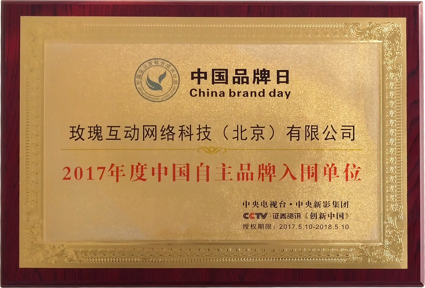 2017年度中国自主品牌入选单位